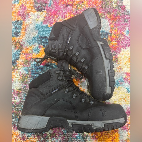 MICHELIN HYDROEDGE STEEL TOE PUNCTURE-RESISTANT WATERPROOF WORK BOOTS SZ 11 - Picture 2 of 5